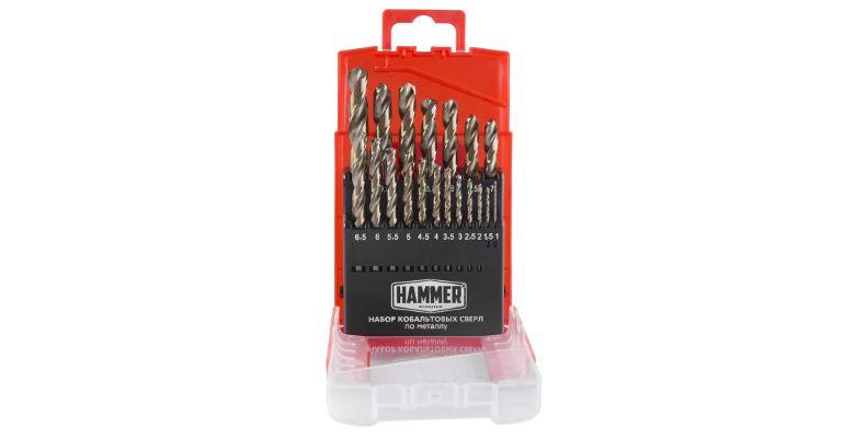 Набор сверл HAMMER No7 19шт. 1,0-10мм