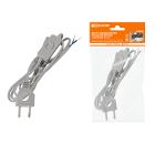 Изображение товара Шнур удлинительный TDM SQ1305-0025 с выключателем и евро-вилкой 2 м серый металлик
