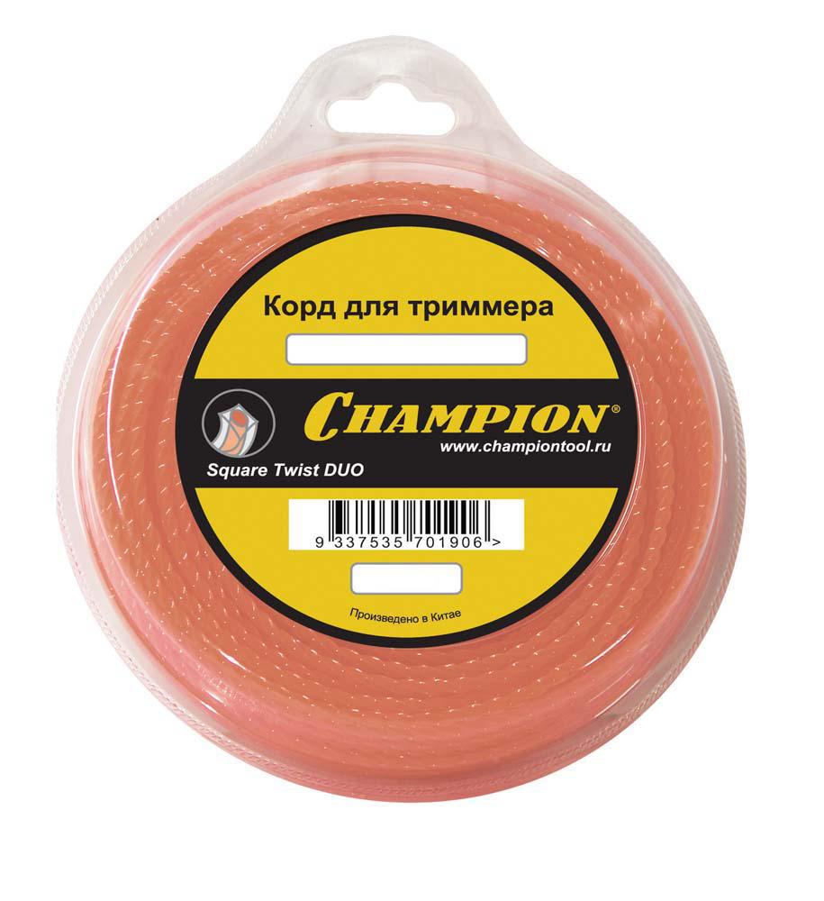 

Леска для триммеров Champion Square twist duo c5057, Square twist duo c5057