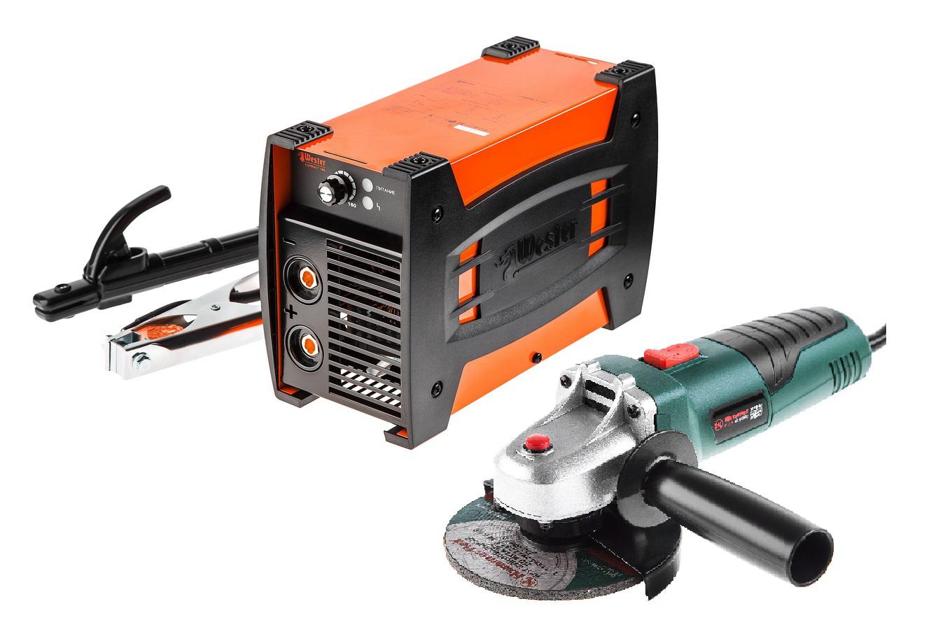 

Набор Wester Инвертор сварочный compact 180 + УШМ hammer flex usm500le