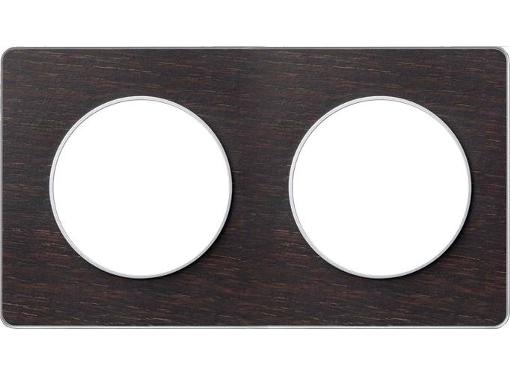 Изображение товара Рамка SCHNEIDER ELECTRIC Odace S53P804P 2 поста венге для скрытого монтажа