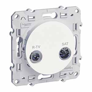 

Механизм розетки Schneider electric S52r455 odace, Белый, S52r455 odace