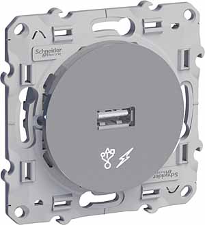 

Механизм розетки Schneider electric S53r408 odace, Алюминий, S53r408 odace