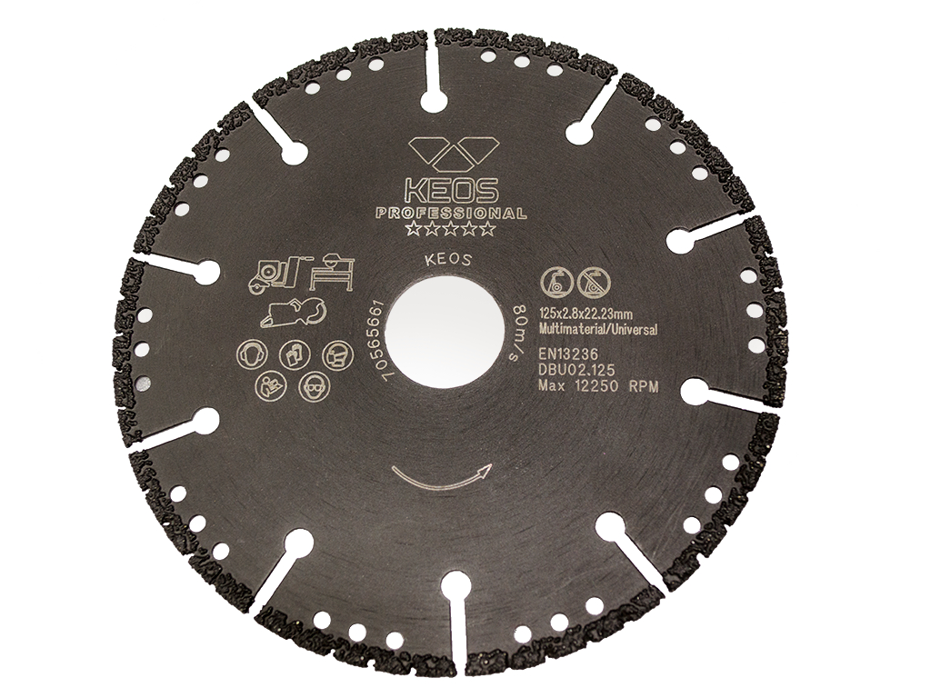 

Круг алмазный Keos (dbu02.125) Ф125х22мм универсальный, (dbu02.125) Ф125х22мм универсальный