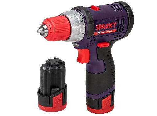 Изображение товара Аккумуляторная дрель-шуруповерт SPARKY BR2 10,8Li-C HD с 2 аккумуляторами