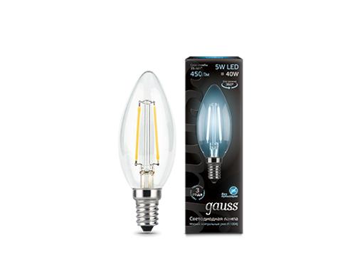 Изображение товара Лампа светодиодная GAUSS LED Filament Candle E14 5W 4100К