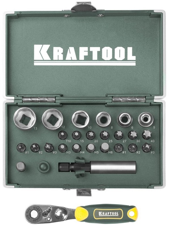 

Набор бит Kraftool 25мм (ЕХpert x-drive 26065-h26, 25мм (ЕХpert x-drive 26065-h26)