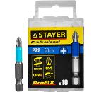 Изображение товара Бита STAYER PZ2 50мм PROFFESIONAL 26223-2-50-10_z01 набор 10 шт. в кейсе