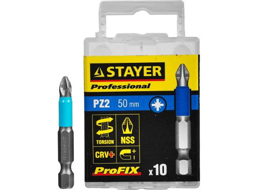 Изображение товара Бита STAYER PZ2 50мм (PROFESSIONAL 26223-2-50-10_z01)