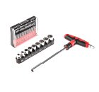 Отвертка HAMMER 601-027 с набором бит и головок (19 шт.)