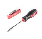 Отвертка HAMMER 601-036 с набором бит 11 предметов