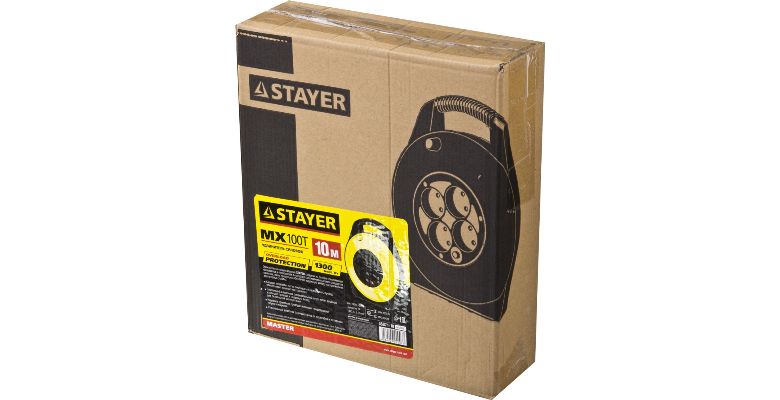 Удлинитель STAYER 55071-10 ПВС 2х0.75