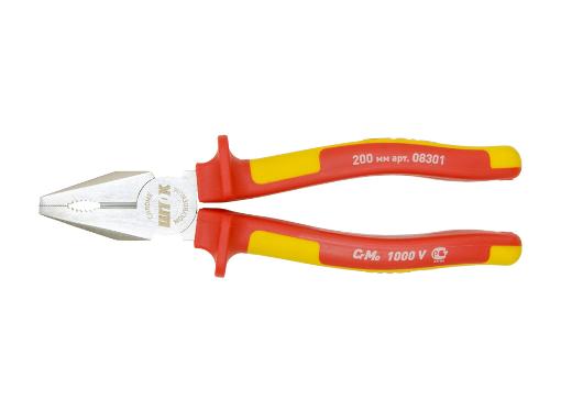 Изображение товара Пассатижи SHTOK 08301 с диэлектрической рукояткой длина 200 мм