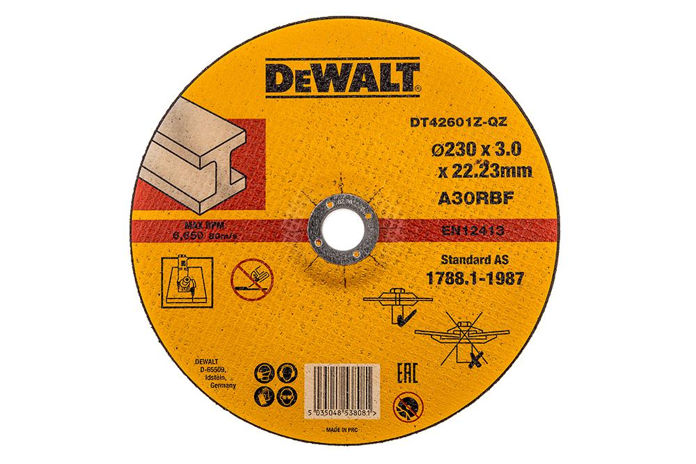 

Круг отрезной Dewalt 230х2.8х22 dt42601zqz, 230х2.8х22 dt42601zqz