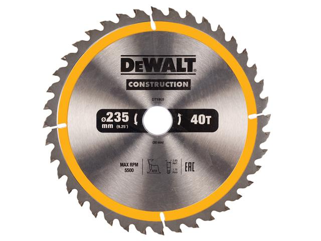 фото Диск пильный твердосплавный dewalt ф235х30мм 40зуб. (dt1955qz)