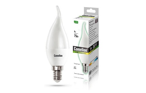 

Лампа светодиодная Camelion Led8-cw35/830/e14