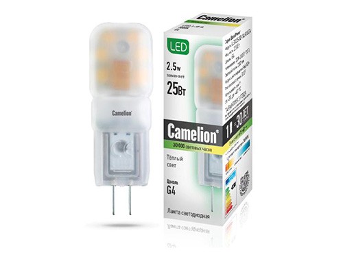 

Лампа светодиодная Camelion Led2.5-jd-sl/830/g4, Led2.5-jd-sl/830/g4