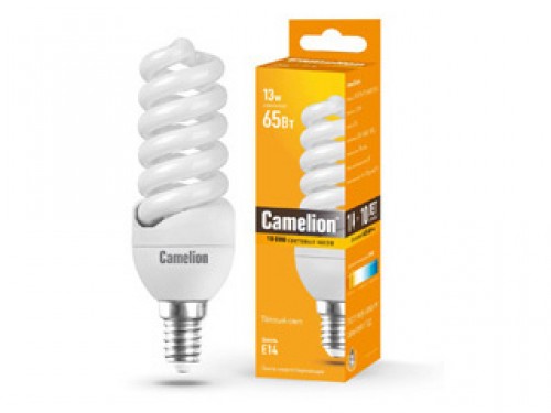 

Лампа энергосберегающая Camelion Lh13-fs-t2-m/827/e14
