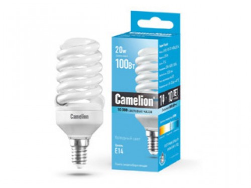 

Лампа энергосберегающая Camelion Lh20-fs-t2-m/842/e14