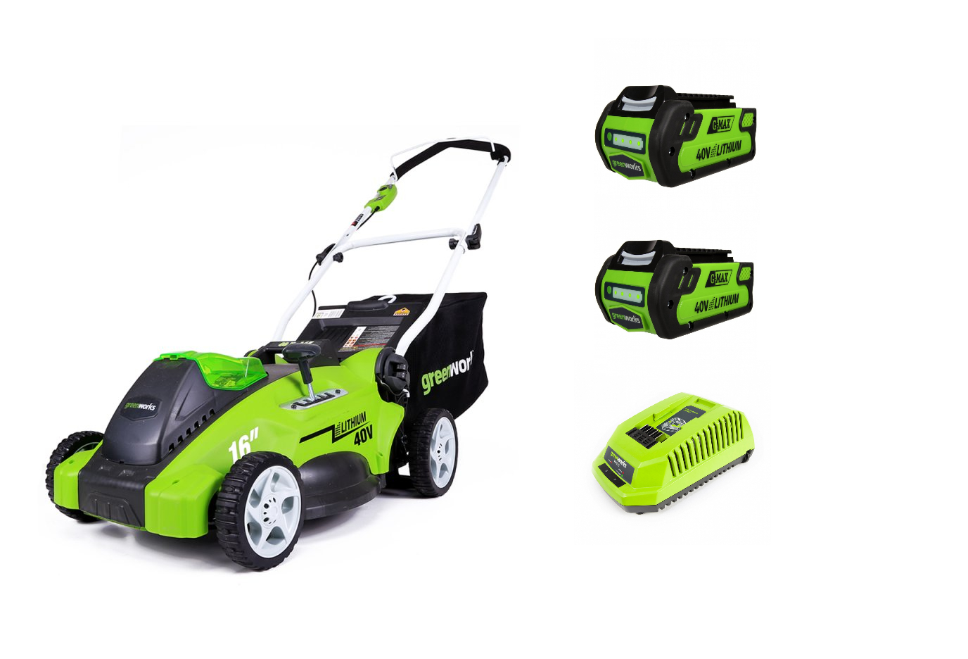 

Аккумуляторная газонокосилка Greenworks G40lm40k2x (2500007vc, G40lm40k2x (2500007vc)