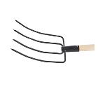 Изображение товара Вилы СИБРТЕХ 63807 для сена 4 рога с деревянным черенком 1200 мм