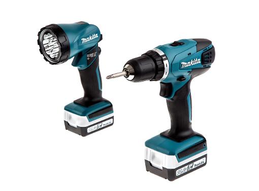 Изображение товара Аккумуляторная дрель-шуруповерт Makita DF347DWLE 14.4 В 2x1.5 Ач Li-ion профессиональный