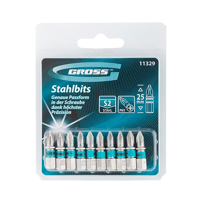 

Набор бит Gross Ph1 25мм (11329, Ph1 25мм (11329)