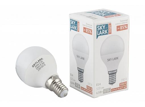 Изображение товара Лампа светодиодная SKYLARK А004 E14 6.5W 3000K