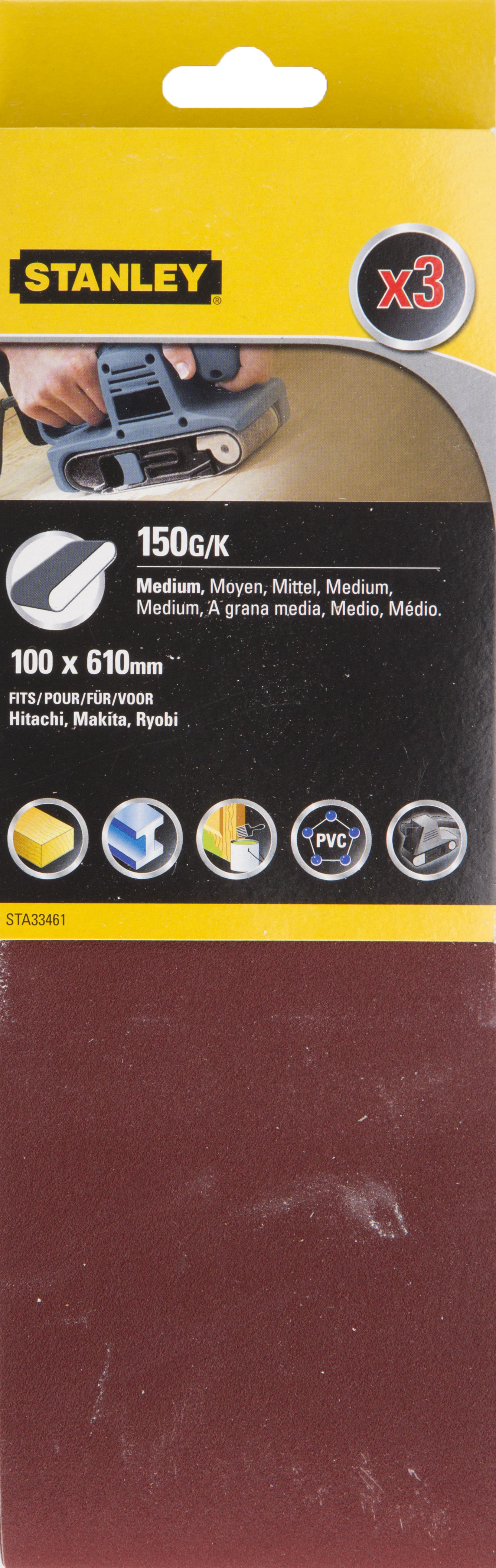 

Лента шлиф. бесконечная Stanley 100х610мм p150