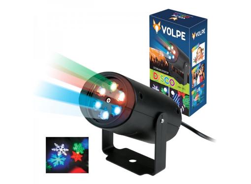   VOLPE ULI-Q306 4W/RGB BLACK SNOWFLAKE