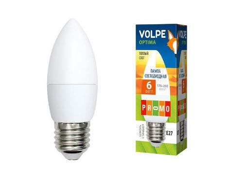   VOLPE LED-C37-6W/NW/E27/FR/O UL-00001066