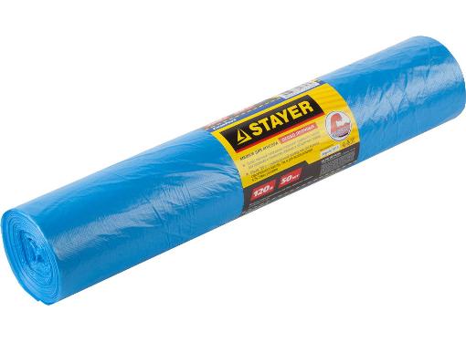 Изображение товара Мешки для мусора STAYER 39156-120 120 литров голубые 50 шт