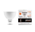 Лампа GAUSS LED Elementary MR16 5.5W 430lm 3000К GU5.3 LED 1/10/100 (13516)