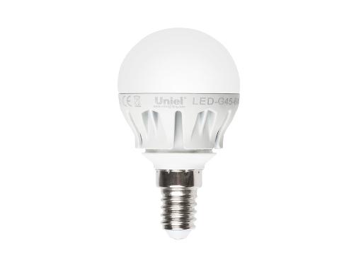 Изображение товара Светодиодная лампа UNIEL G45 6 Вт E14 нейтральный белый диммируемая