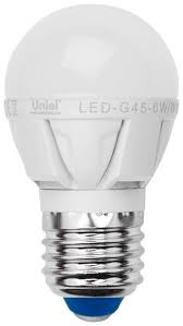 

Лампа светодиодная Uniel Led-g45-6w/nw/e27/fr/dim plp01wh, Led-g45-6w/nw/e27/fr/dim plp01wh
