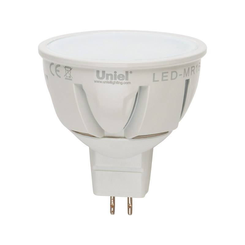 

Лампа светодиодная Uniel Led-jcdr-5w/nw/gu5.3/fr/dim plp01wh