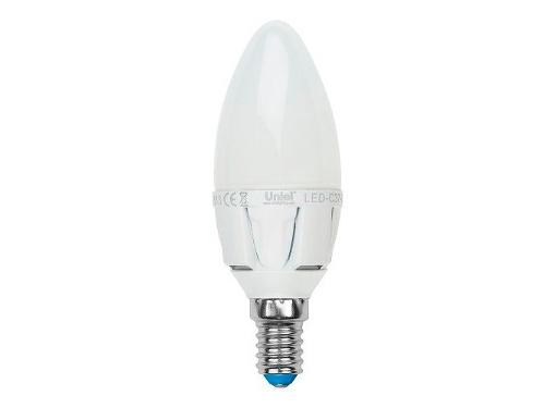   UNIEL LED-C37-7W/NW/E14/FR PLP01WH