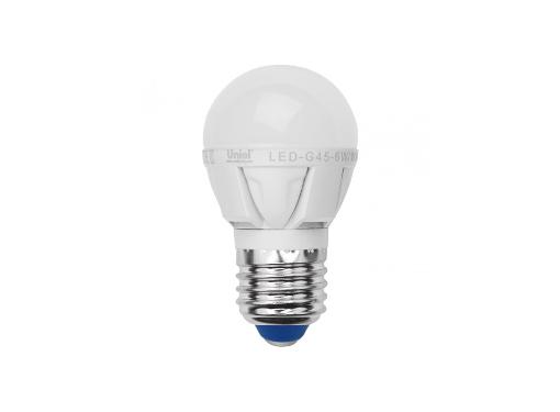   UNIEL LED-G45-7W/NW/E27/FR PLP01WH