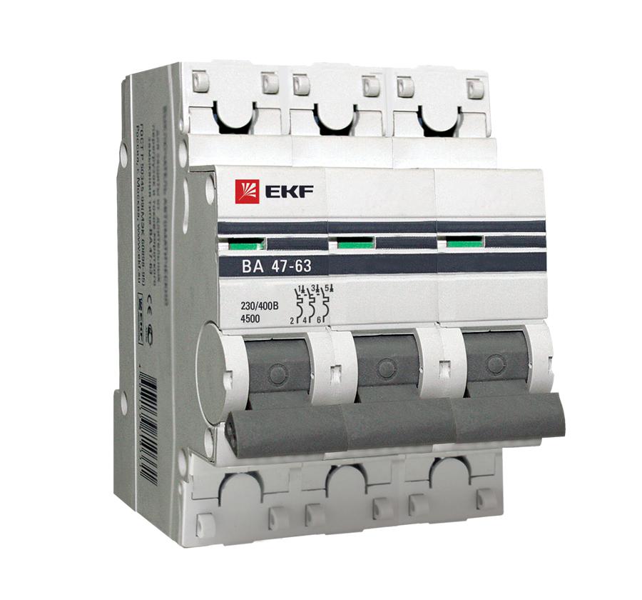 Выключатель Ekf Mcb4763-3-25d-pro от 220 Вольт Выключатель Ekf Mcb4763-3-25d-pro от 220 Вольт