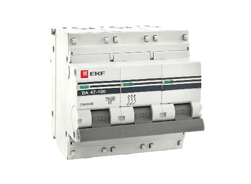 Изображение товара Автомат EKF mcb47100-3-16C-pro 3п 16А IP 20 серия EKF PROxima