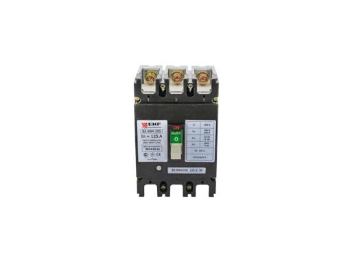 Изображение товара Автомат EKF mccb99-250-125m 3п 250А IP20 35кА ВА-99М