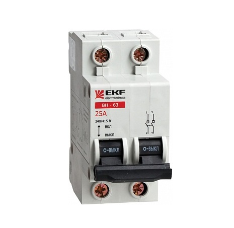 

Выключатель Ekf Sl63-2-25-pro, Sl63-2-25-pro