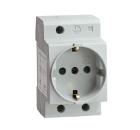 Изображение товара Розетка EKF mdse-47-pro для евро вилки с заземлением 230В на DIN рейку