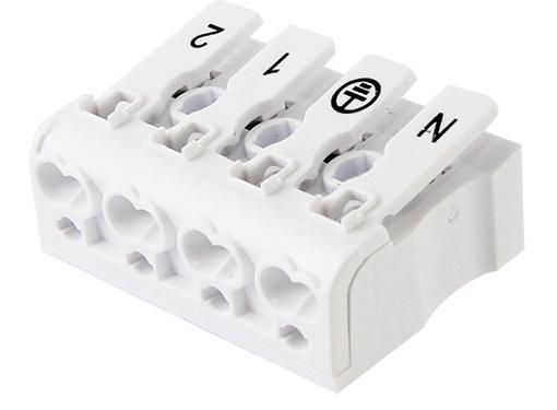 Изображение товара Клемма TDM КСПн4-2L+N+PE