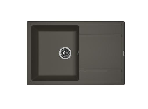 Изображение товара Мойка кухонная FLORENTINA Липси-780 антрацит с плоским крылом и чашей из искусственного камня