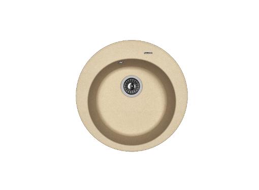 Изображение товара Мойка кухонная FLORENTINA Никосия бежевый из искусственного камня, встроенная