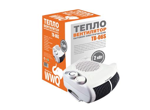 Изображение товара Тепловентилятор WWQ ТВ-06S 1,0/2,0 кВт для обогрева до 20 м2