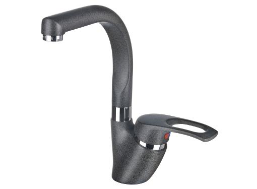 Изображение товара Смеситель для кухни GRANULA GR-1824 среднеразмерный цвет графит