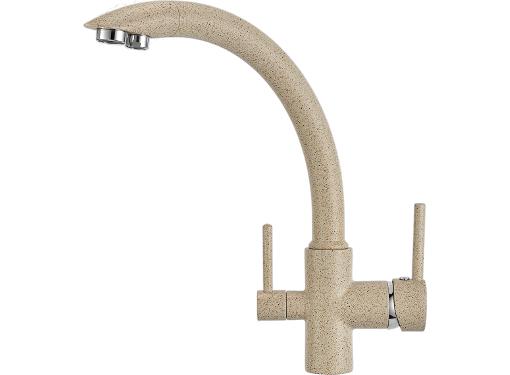 Изображение товара Кухонный смеситель GRANULA GR-2615 высокий с краном под питьевую воду