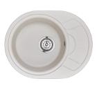 Изображение товара Мойка кухонная GRANULA GR-5802 арктик кварцевая овальная с крылом